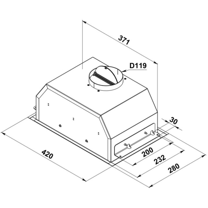 Купить KANZLER Kanzler вытяжка D 540 W |  shop-kmv