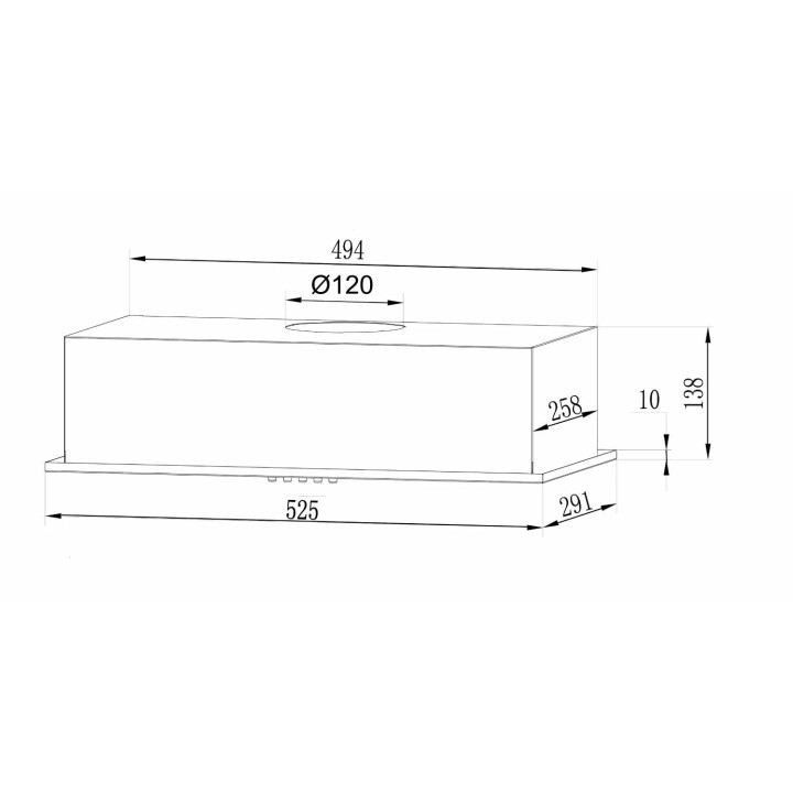 Купить Lex LEX GS BLOC LIGHT 600 BLACK вытяжка |  shop-kmv
