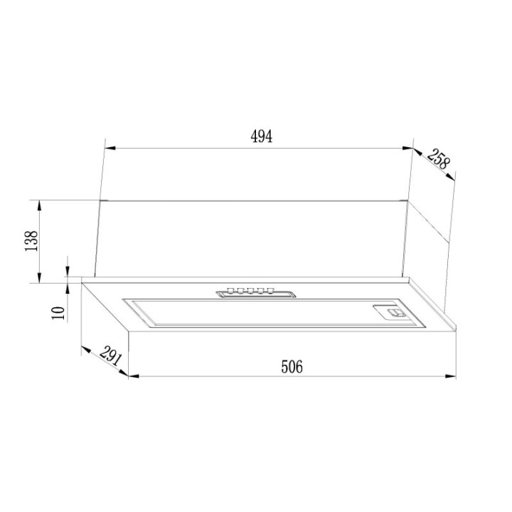 Купить Lex LEX GS BLOC LIGHT 600 WHITE вытяжка |  shop-kmv