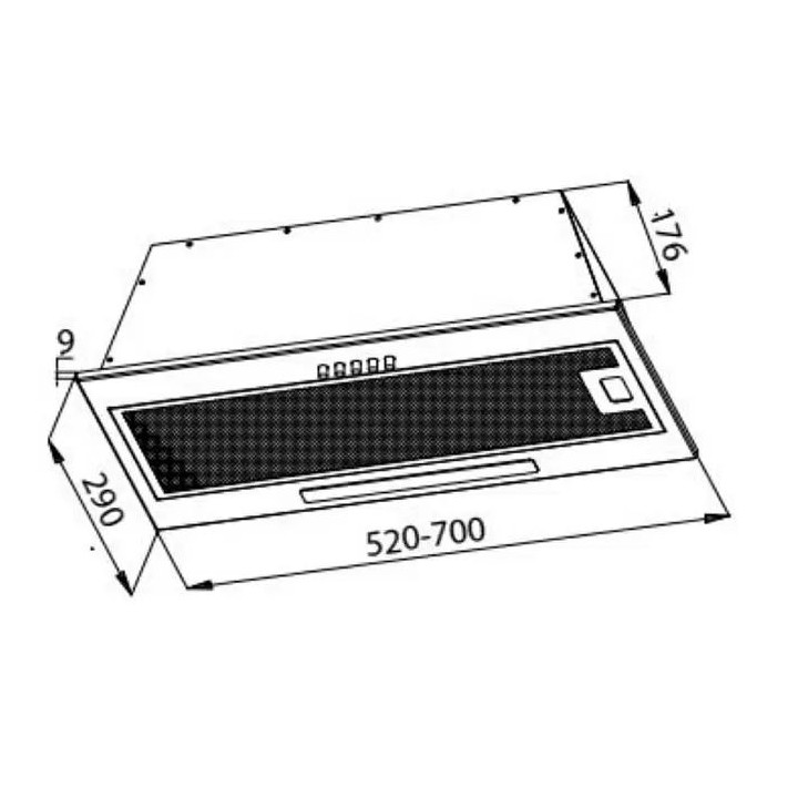 Купить Evelux EVELUX Вытяжка Integral 60 B |  shop-kmv