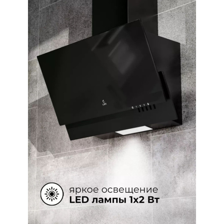 Купить Lex LEX MERA 600 BLACK вытяжка |  shop-kmv
