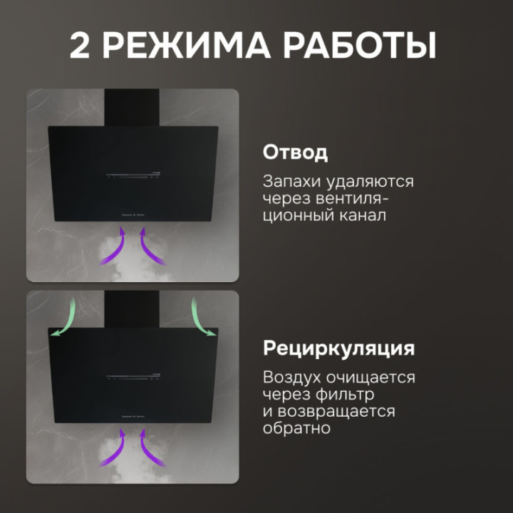 Купить Zigmund & Shtain Zigmund & Shtain K 153.6 B Кухонная вытяжка |  shop-kmv
