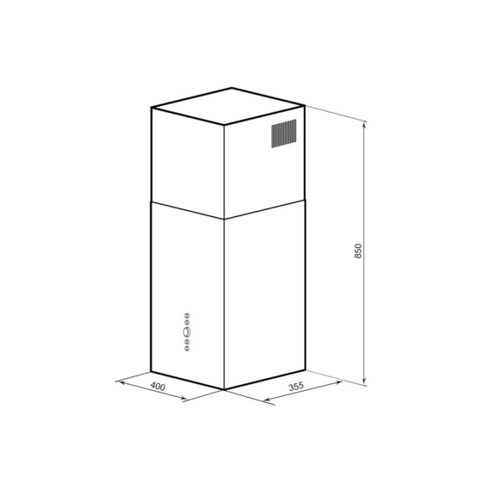 Купить Lex LEX ALTO 400 Black вытяжка |  shop-kmv