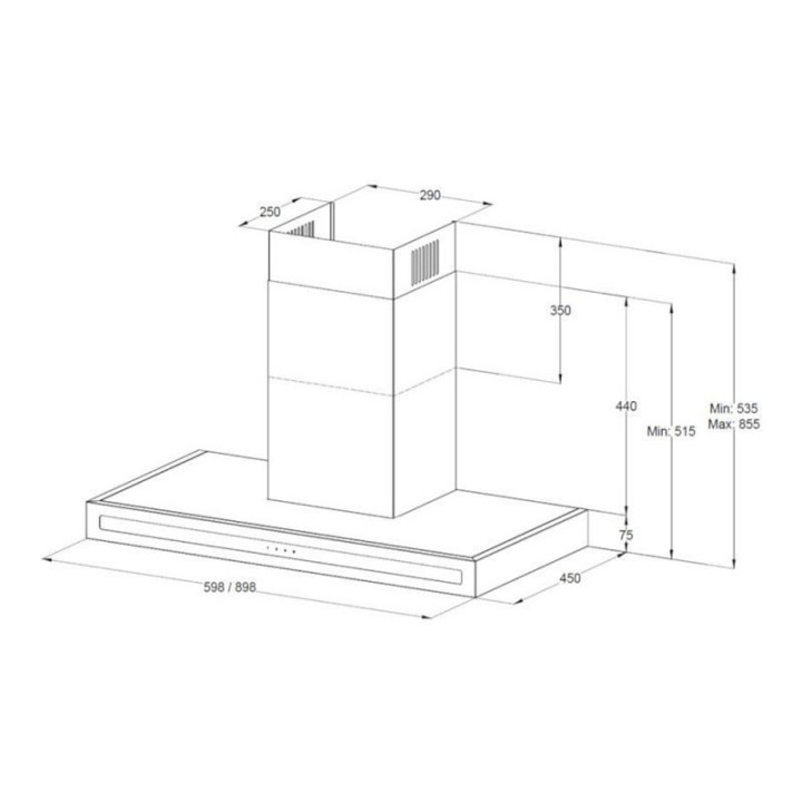 Купить Korting KORTING вытяжка KHC 6877 N |  shop-kmv