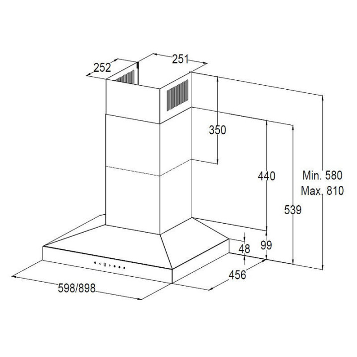Купить Korting KORTING вытяжка KHC 6831 NGN |  shop-kmv