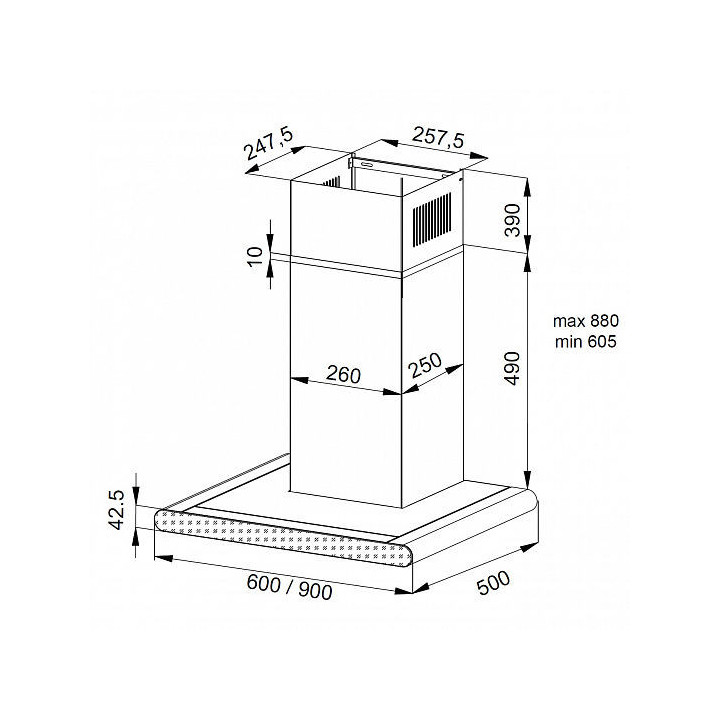 Купить Korting KORTING Вытяжка KHC 6958 XGN |  shop-kmv