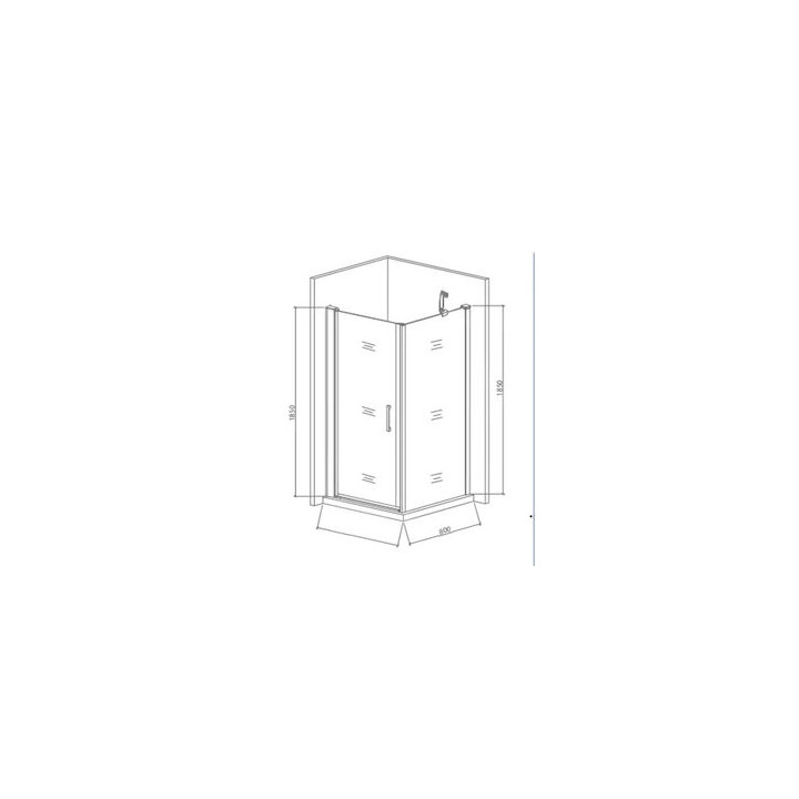  80 x 80 х 185 см