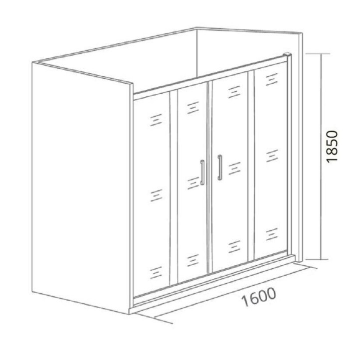 Душевая дверь Good Door Latte WTW-TD-160-G-WE ЛА00034