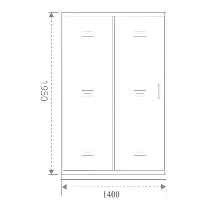Душевая дверь в нишу Good Door Antares WTW-140-W-CH 140 х 195 см
