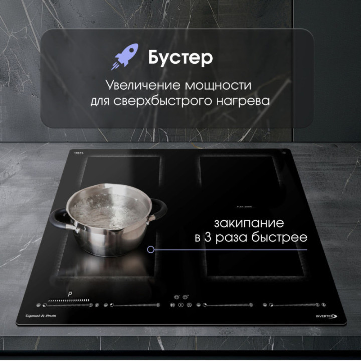 Индукционная варочная поверхность Zigmund & Shtain CI 69.6 B — фото 4