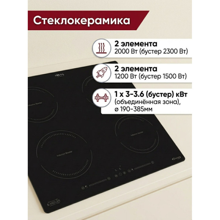 Индукционная варочная панель KANZLER KI 046 S — фото 4